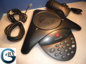 Click for large view of SoundStation2 Basic, Wall Module, and Cables all included for  $149.